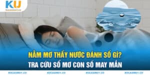 Nằm mơ thấy nước đánh số gì? Tra cứu sổ mơ con số may mắn